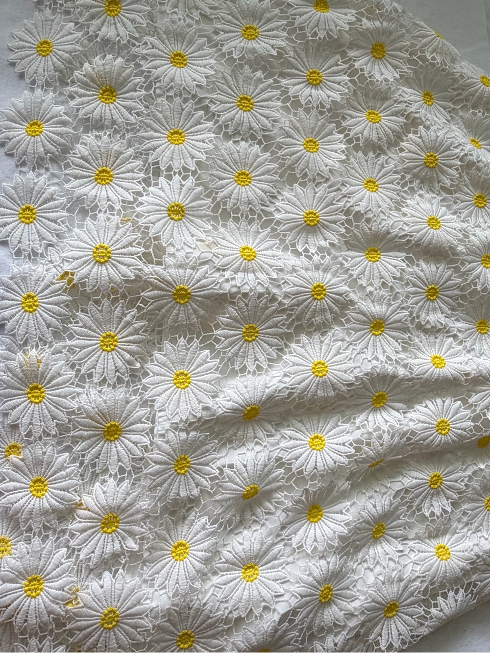 NWOT, Boston Proper, Size 8, Daisy Lace Maxi Dress in White & Yellow - Picture 12 of 16